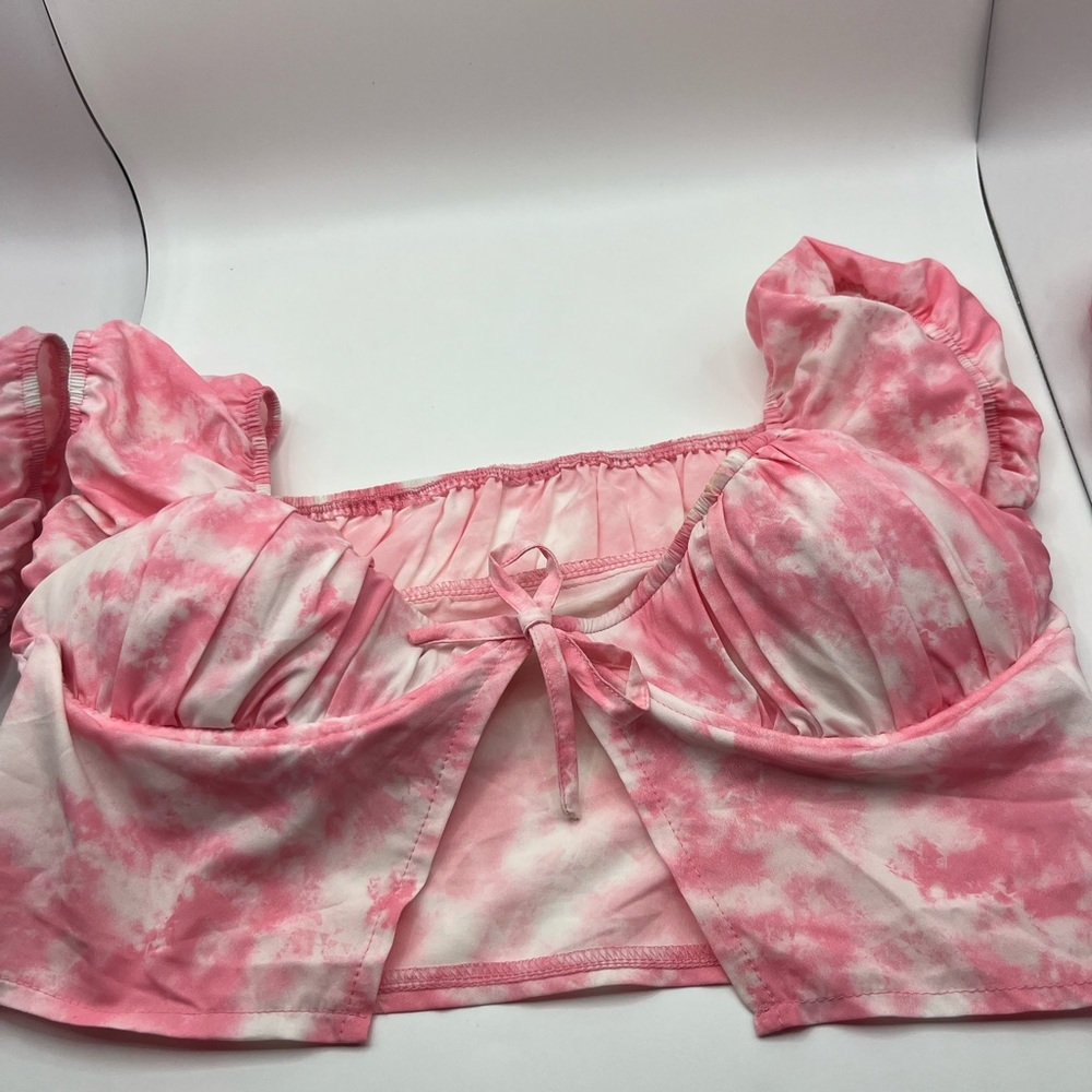 Pink Tie-Dye Women's Top